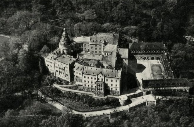 Schloss Osterstein, historisches Luftbild