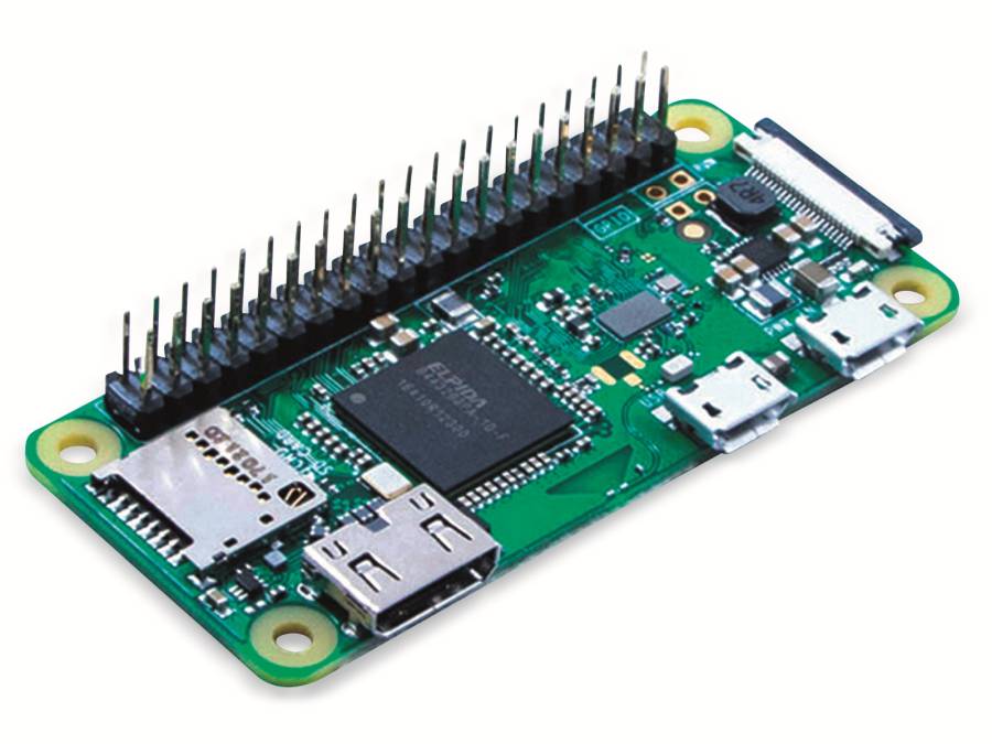 Raspberry Pi Zero WH mit bestuecktem Header